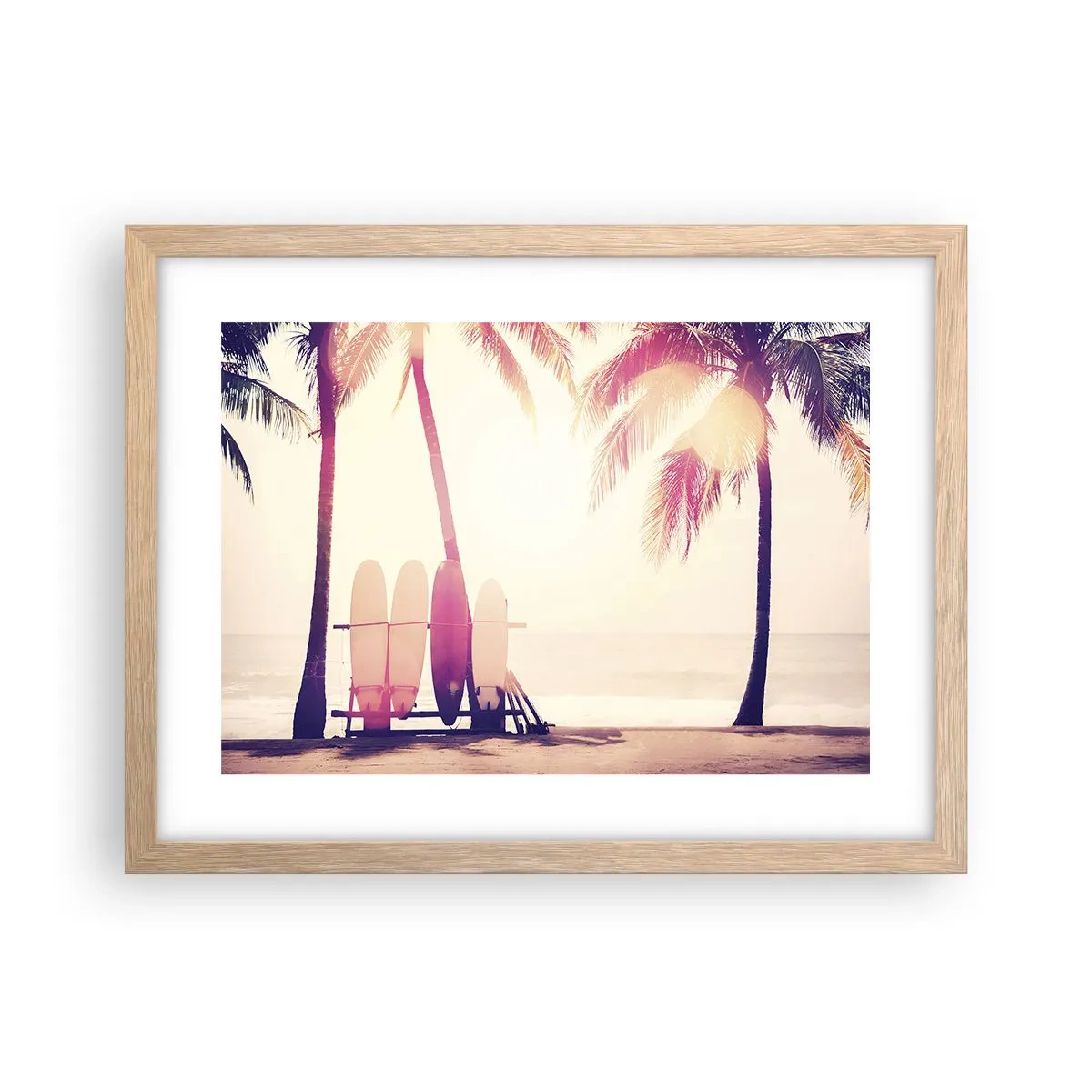 Affisch i ram av ljusek - Det blir en underbar dag - 40x30 cm