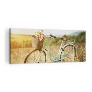 Canvastavla - Bild på duk - Jag stannar här en stund - 100x40 cm