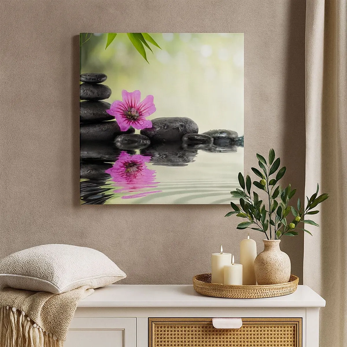 Canvastavla - Bild på duk - Tid för själen - 30x30 cm