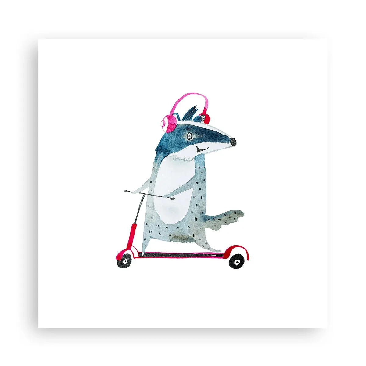 Affisch - Grävlingens glädje - 30x30 cm