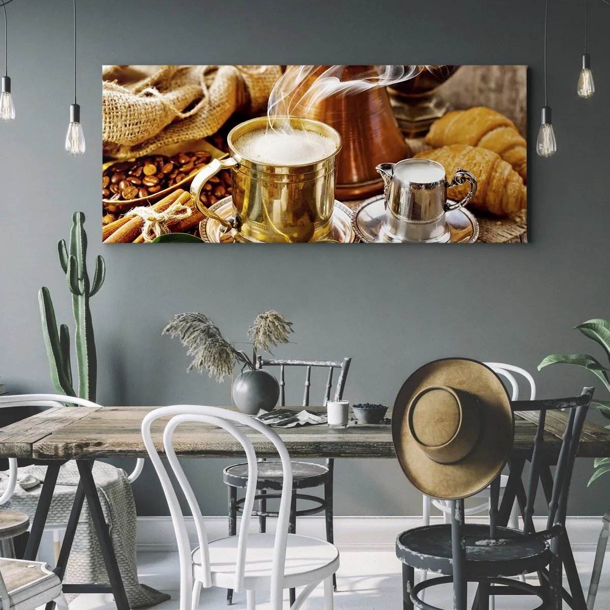 Canvastavla - Bild på duk - Ha en trevlig dag! - 160x50 cm