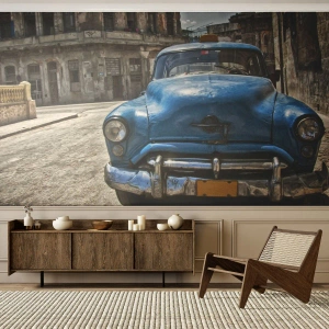 Fototapet Premium Sand - Gammalt är vackert - Bil, Bil, Taxi - 100x70 cm