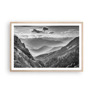 Affisch i ram av ljusek - Ända fram till horisonten - 91x61 cm