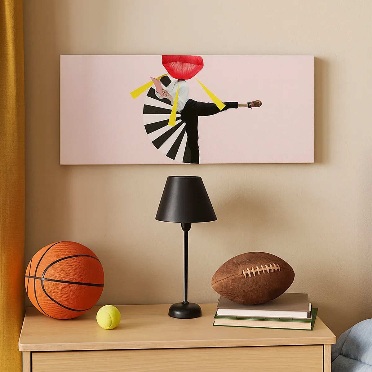 Canvastavla - Bild på duk - Surrealistisk pop-art - 30x30 cm