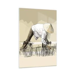 Glastavla - Bild på glas - Lyckad skörd - 50x70 cm