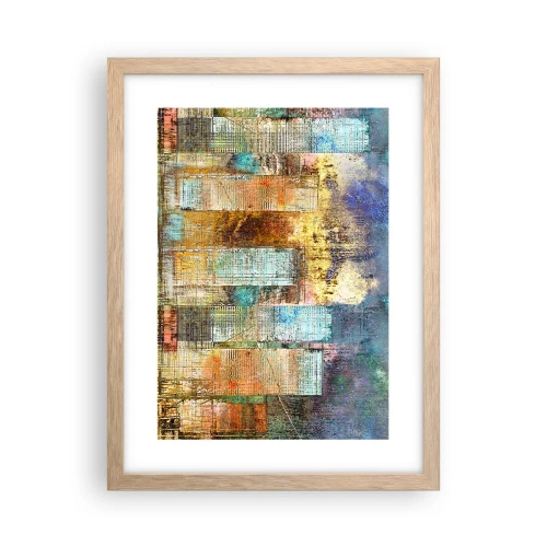 Affisch i ram av ljusek - Solig metropol - 30x40 cm