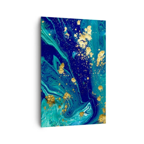 Canvastavla - Bild på duk - Solflingor - 80x120 cm