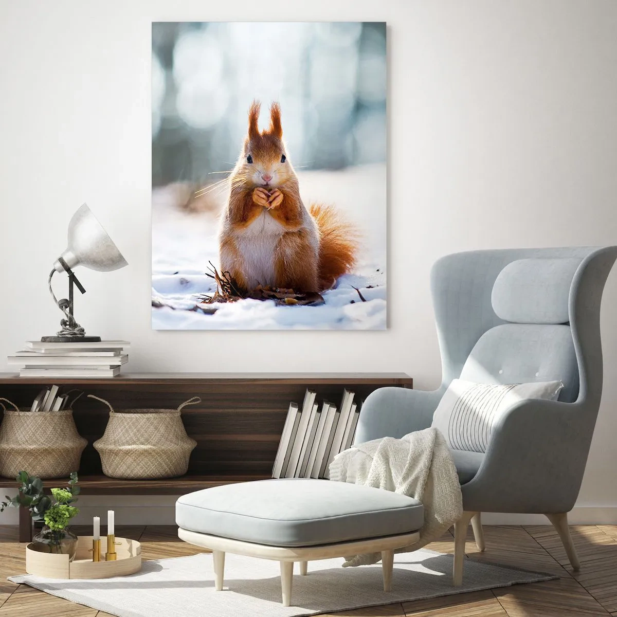 Glastavla - Bild på glas - Vad glor du på? - 80x120 cm