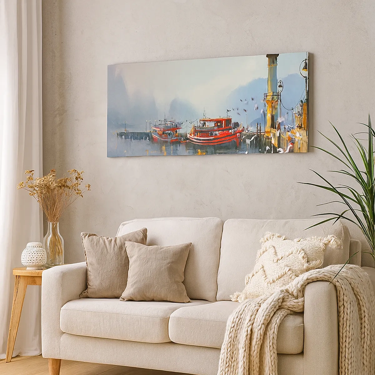 Canvastavla - Bild på duk - Världens ände - 30x30 cm