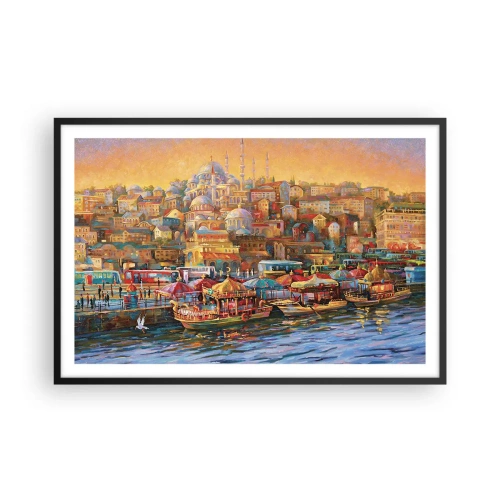 Affisch i svart ram - Istanbul-berättelse - 91x61 cm
