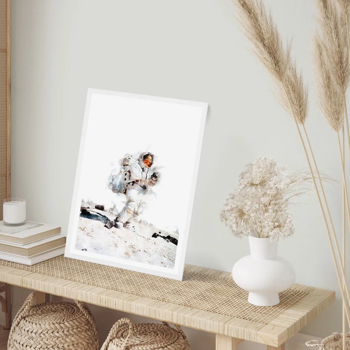 Affisch i vit ram - Jordens sändebud - 50x70 cm