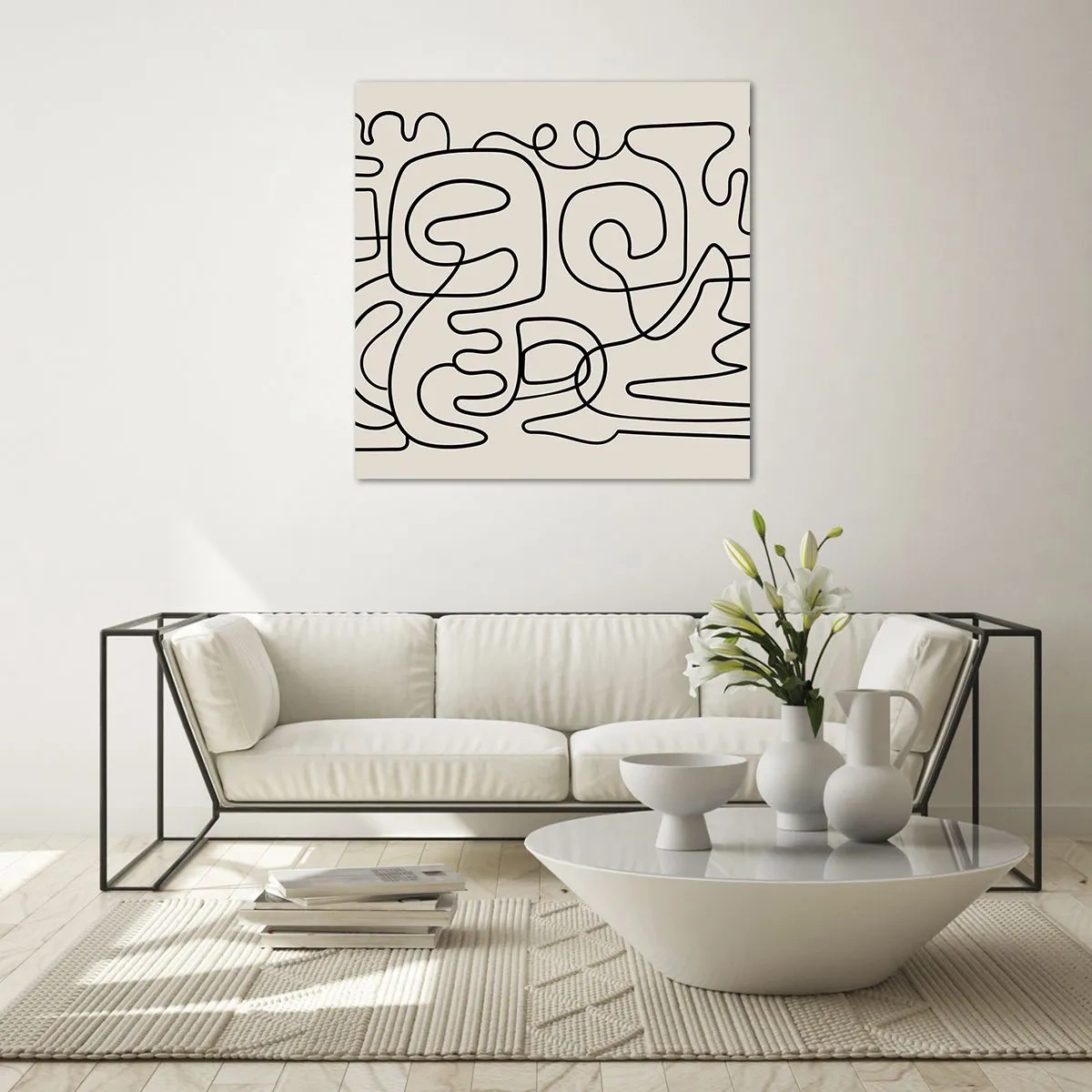 Glastavla - Bild på glas - Följ spåret - 40x40 cm