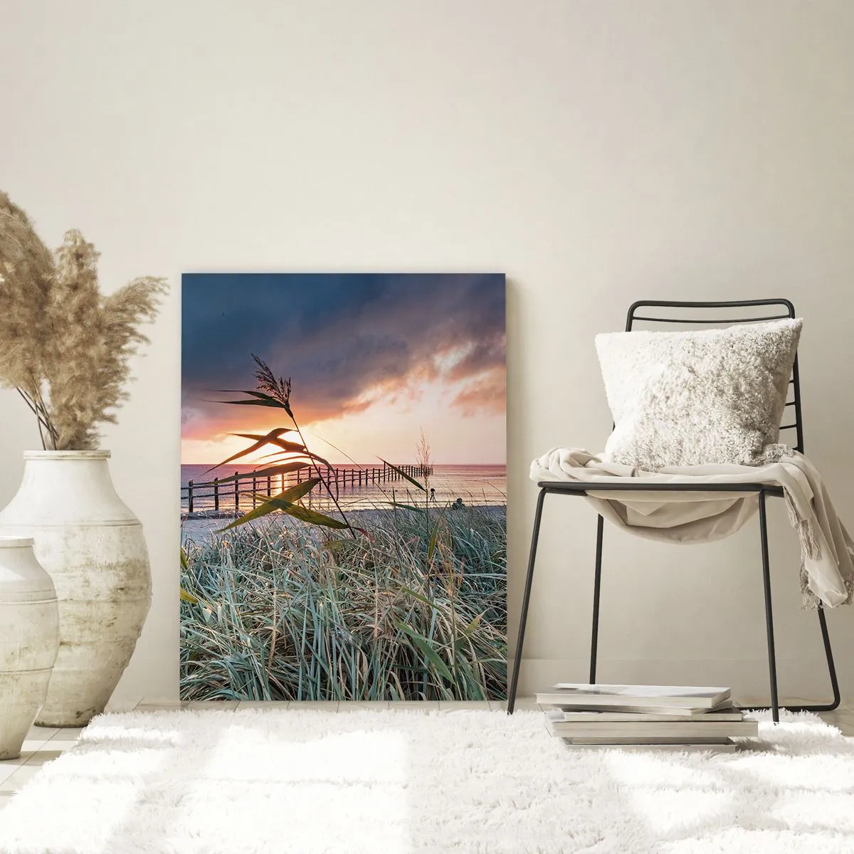 Glastavla - Bild på glas - Försvinner inte med vinden - 70x100 cm