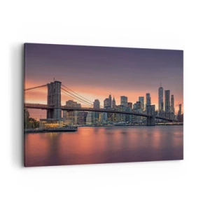 Canvastavla - Bild på duk - Doppad i lila tystnad - 120x80 cm