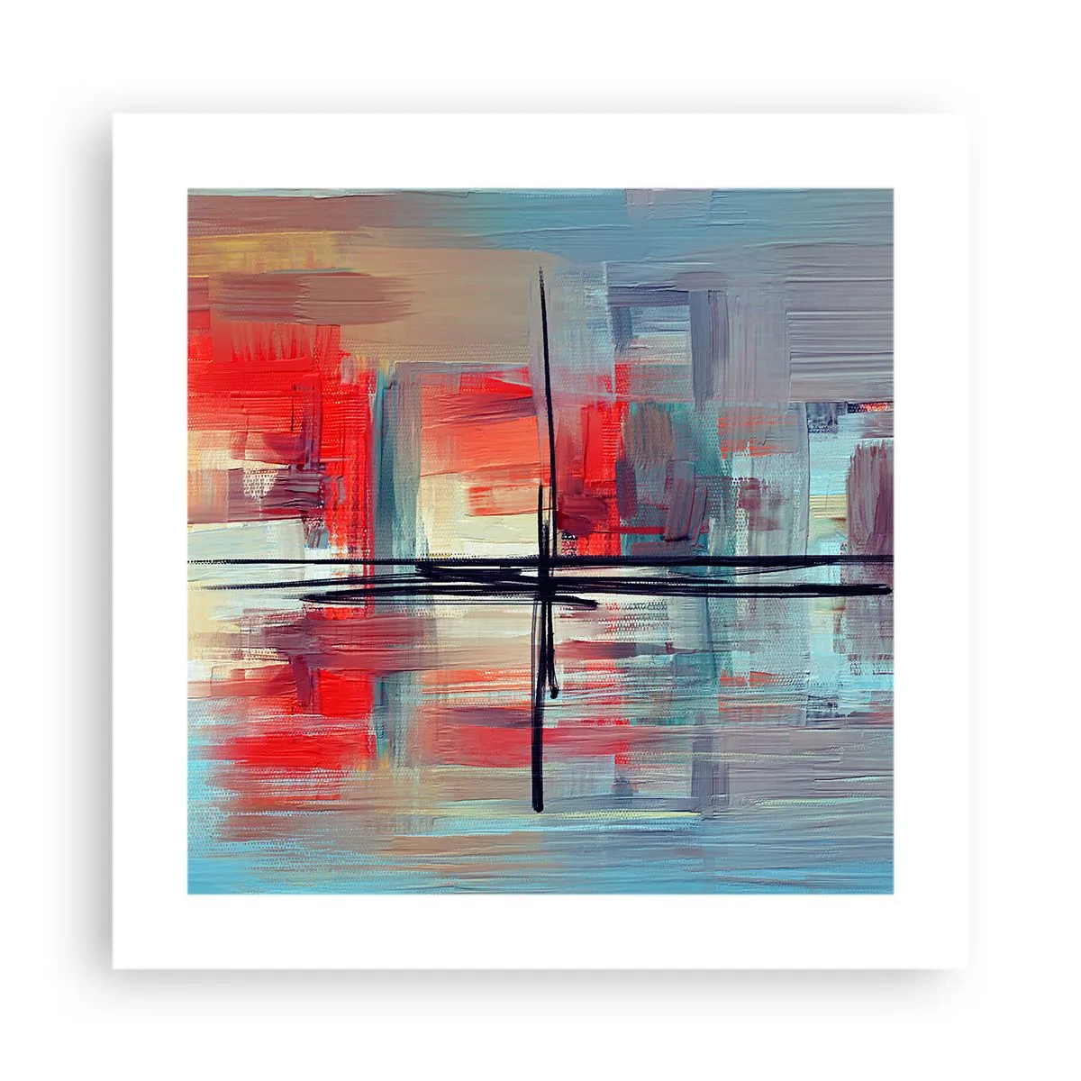 Affisch - Landskap i en okänd dimension - 40x40 cm