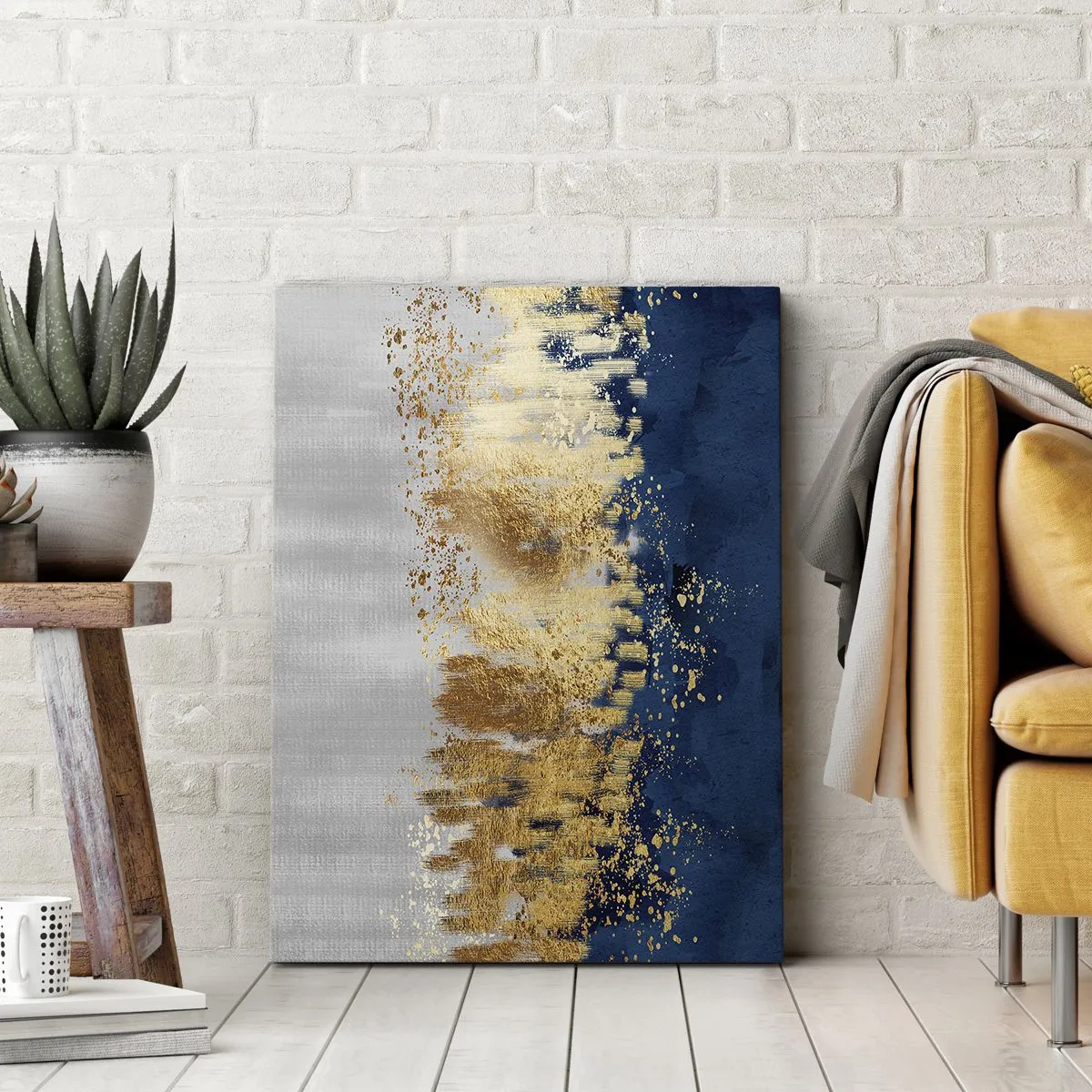 Canvastavla - Bild på duk - Modern komposition med blixt - 50x70 cm