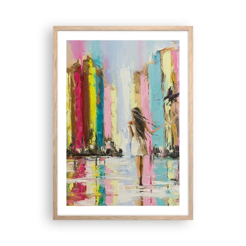 Affisch i ram av ljusek - Kom med mig - 50x70 cm
