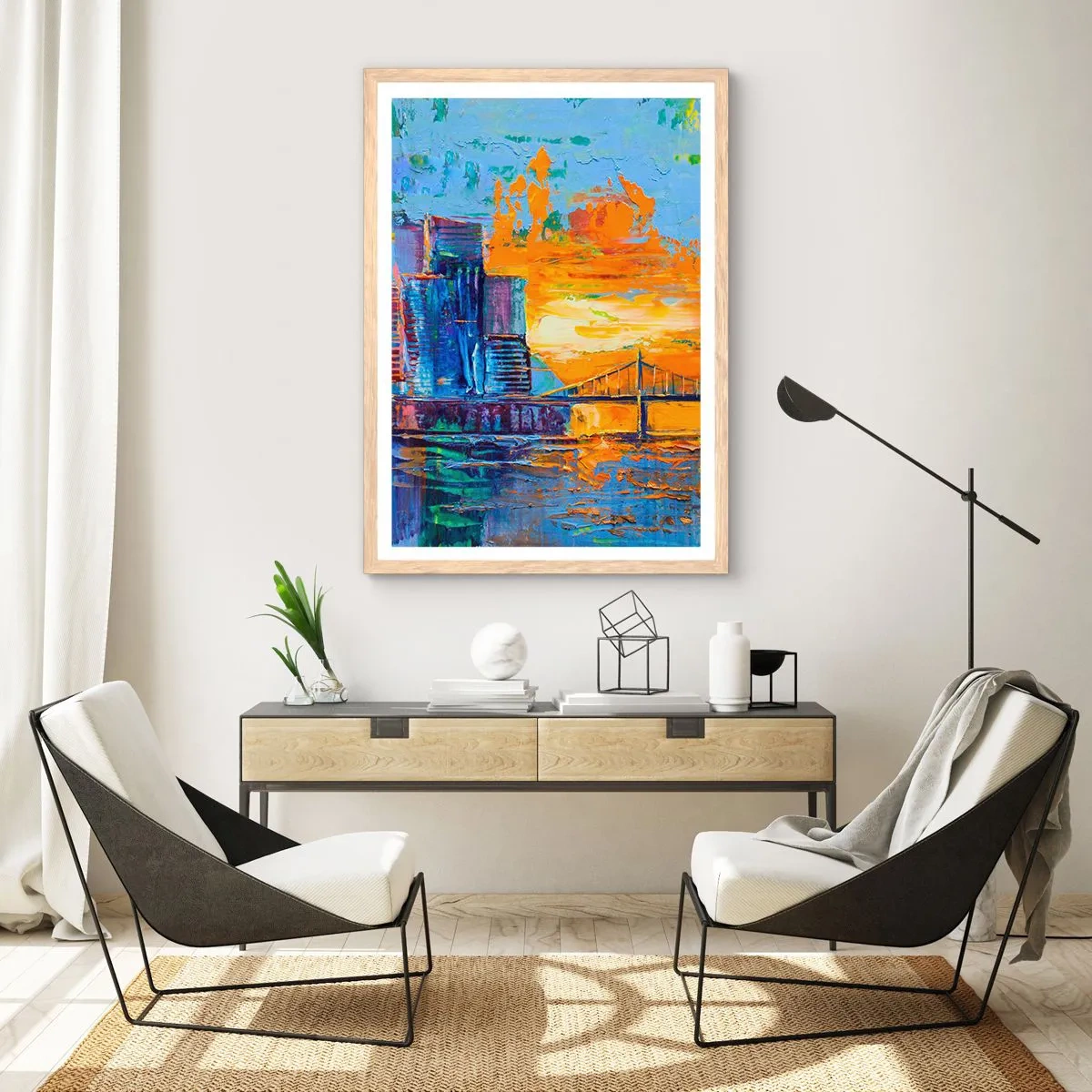 Affisch i ram av ljusek - Kultur och natur - 70x100 cm