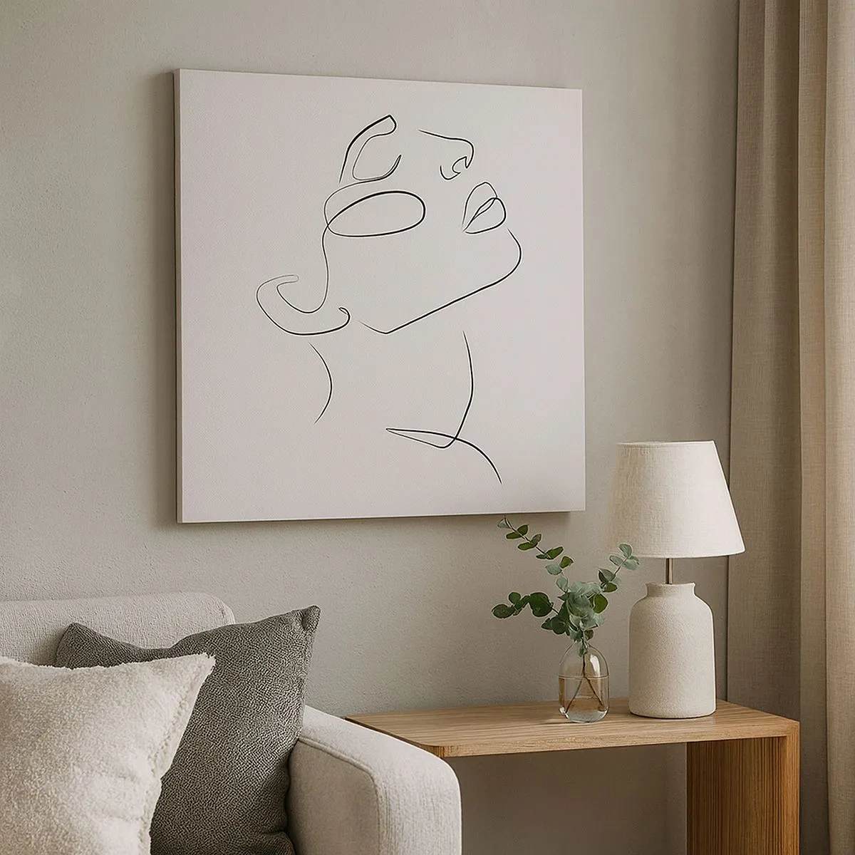 Canvastavla - Bild på duk - Drömmens meander - 30x30 cm