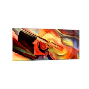 Glastavla - Bild på glas - Allt väl - 120x50 cm