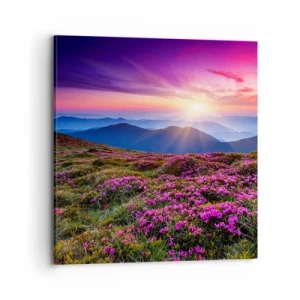 Canvastavla - Bild på duk - Doftande örter - 70x70 cm