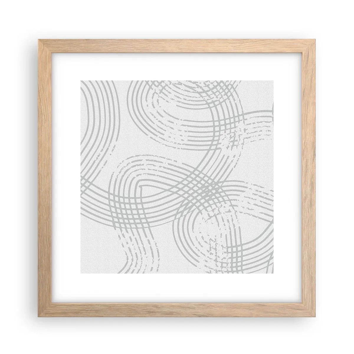 Affisch i ram av ljusek - Det finns ingen rak väg - 30x30 cm