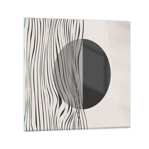 Glastavla - Bild på glas - Halvdan komposition - 30x30 cm