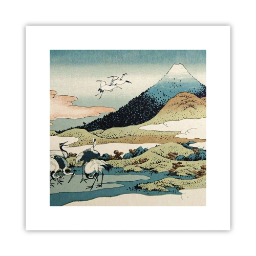 Affisch - I japansk anda - 30x30 cm