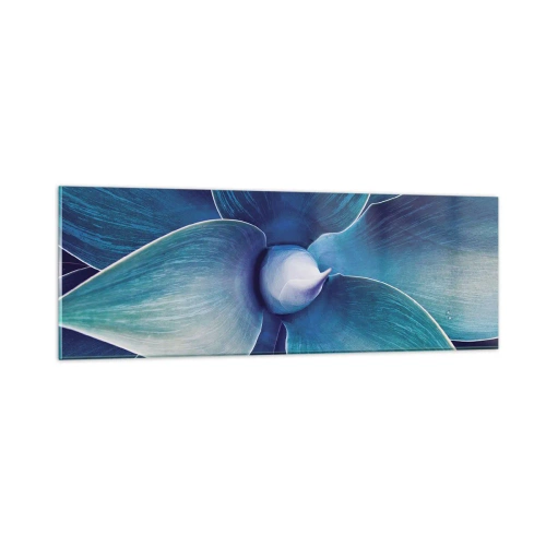 Glastavla - Bild på glas - Blått från himlen - 90x30 cm