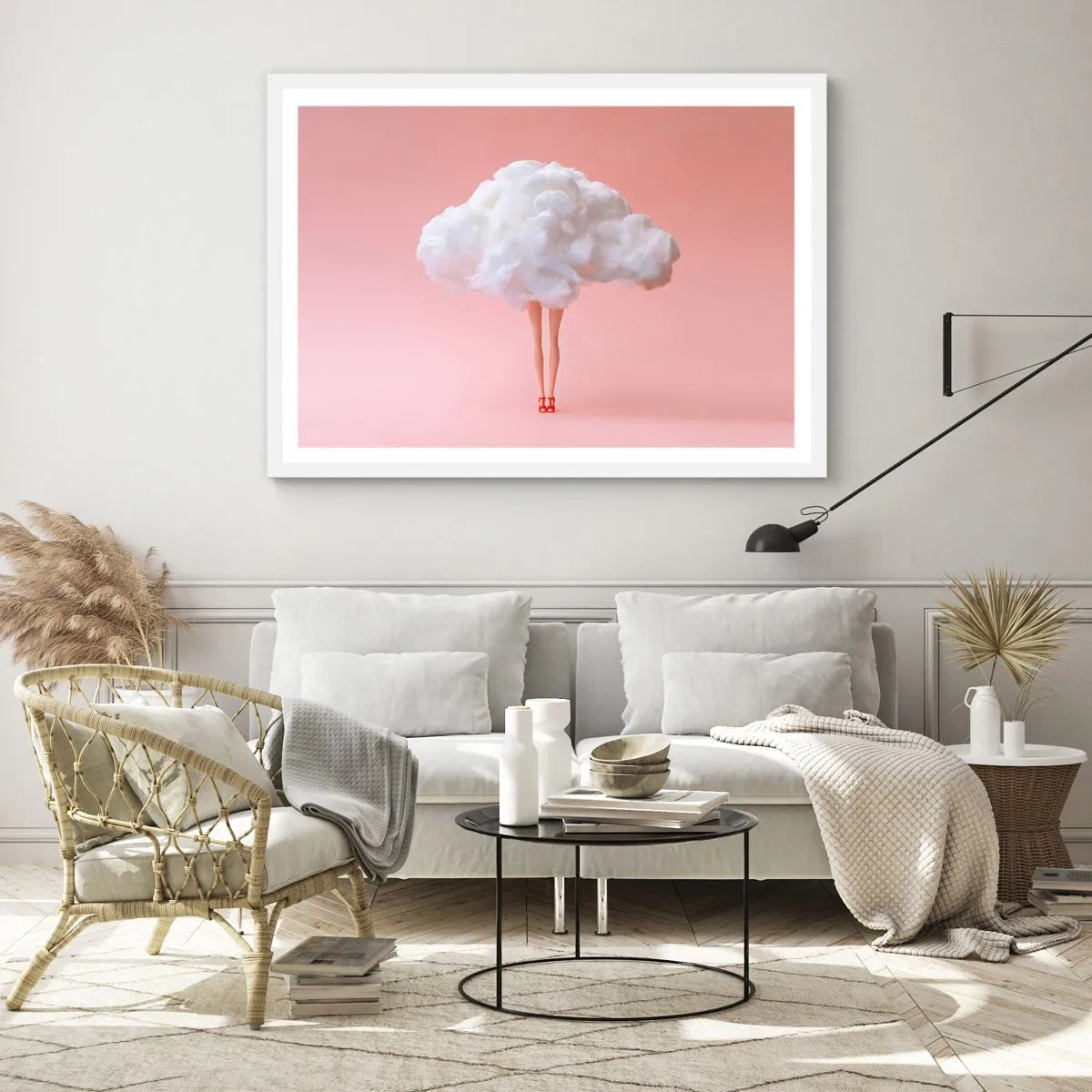 Affisch i vit ram - Söt utfästelse - 100x70 cm