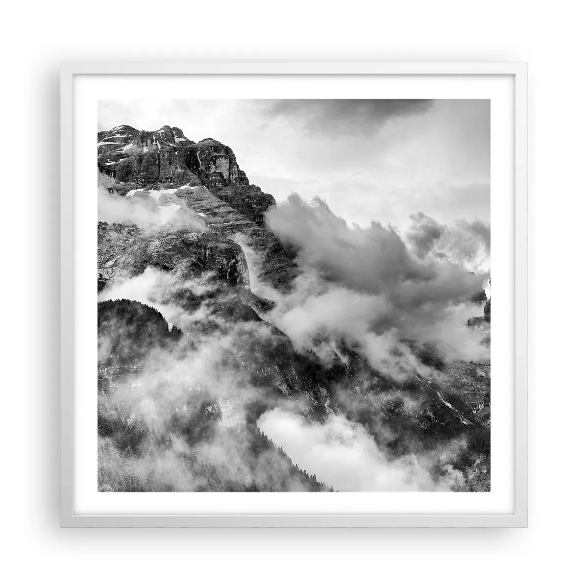 Affisch i vit ram - Vackra och grymma - 60x60 cm