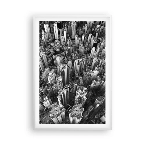 Affisch i vit ram - Hela tiden högre och högre - 61x91 cm