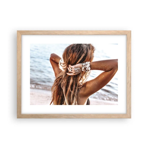 Affisch i ram av ljusek - Vattnets och solens syster - 40x30 cm