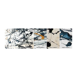 Provbit av fototapet Premium Sand - Expressionistisk abstraktion - Abstraktion, Bit, Konstnärlig - 100x30 cm