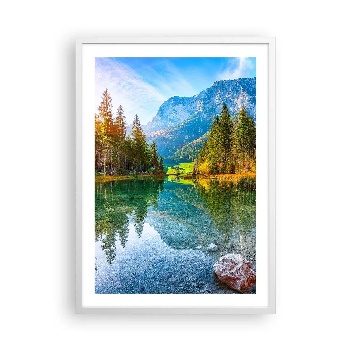 Affisch i vit ram - Höstens mildhet - 50x70 cm