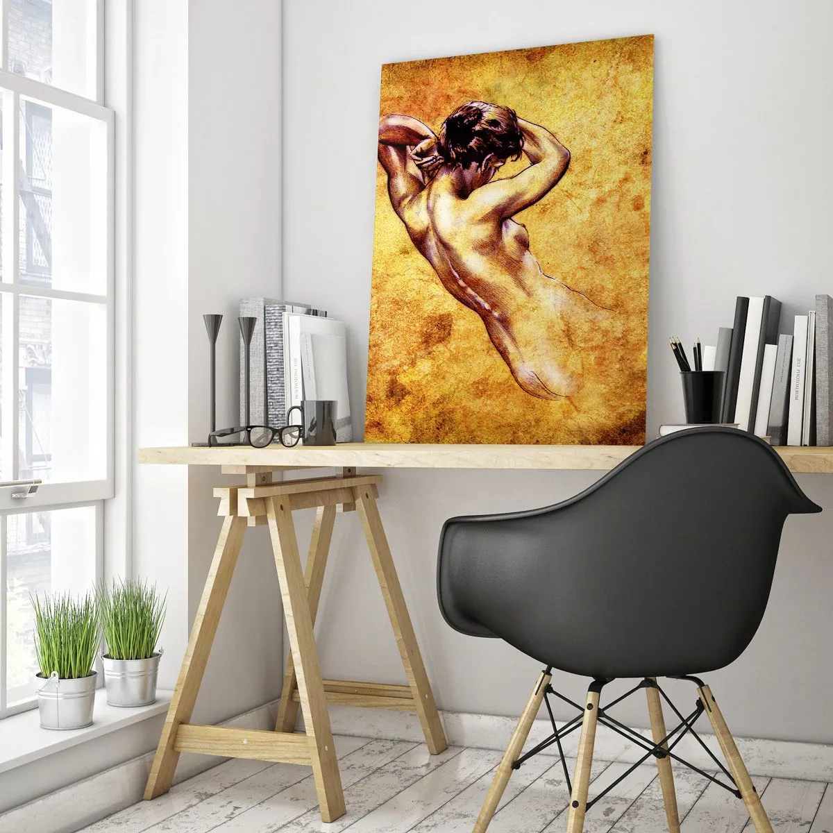 Glastavla - Bild på glas - Upptäckt men fortfarande en hemlighet - 50x70 cm