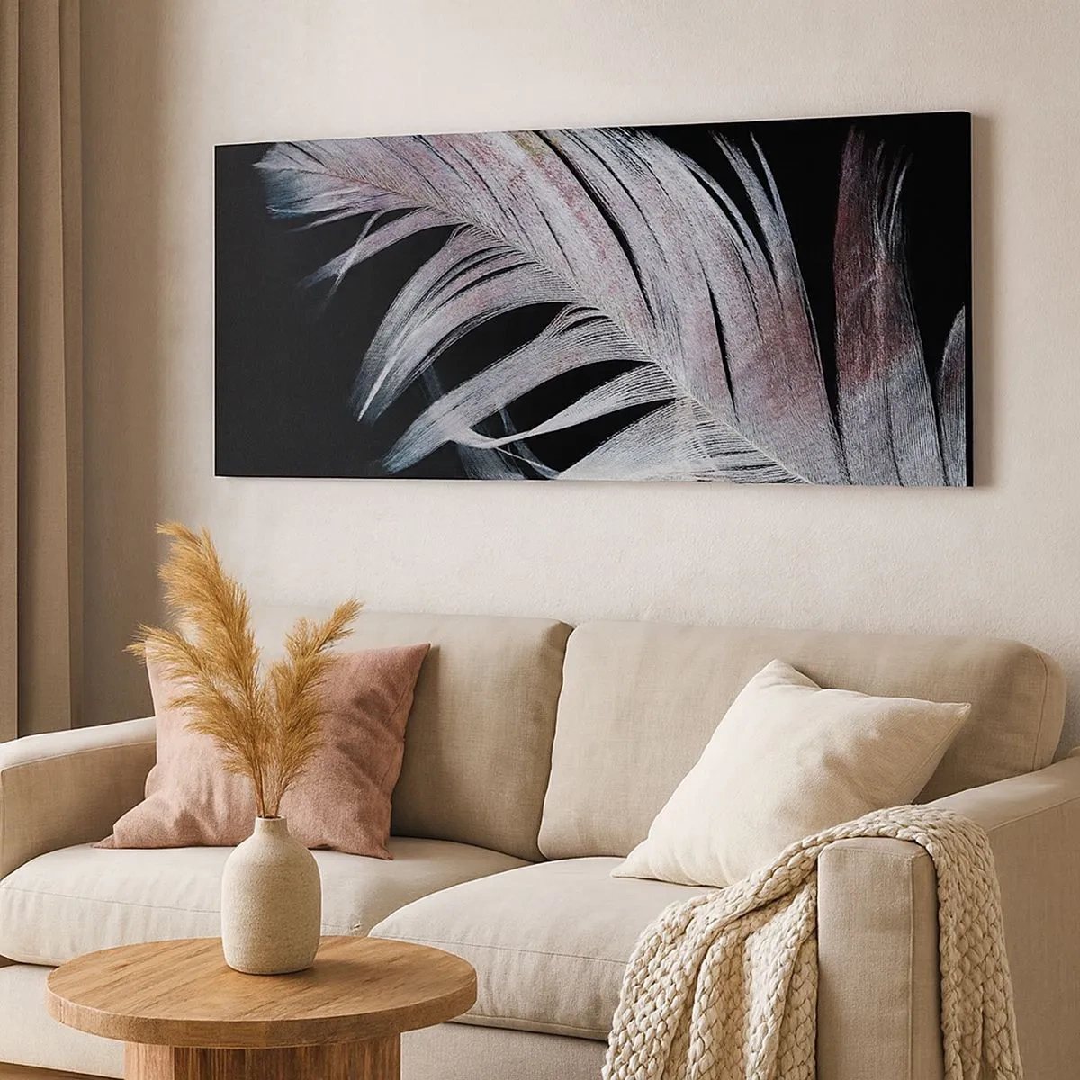 Canvastavla - Bild på duk - Tänk på smekning - 100x40 cm