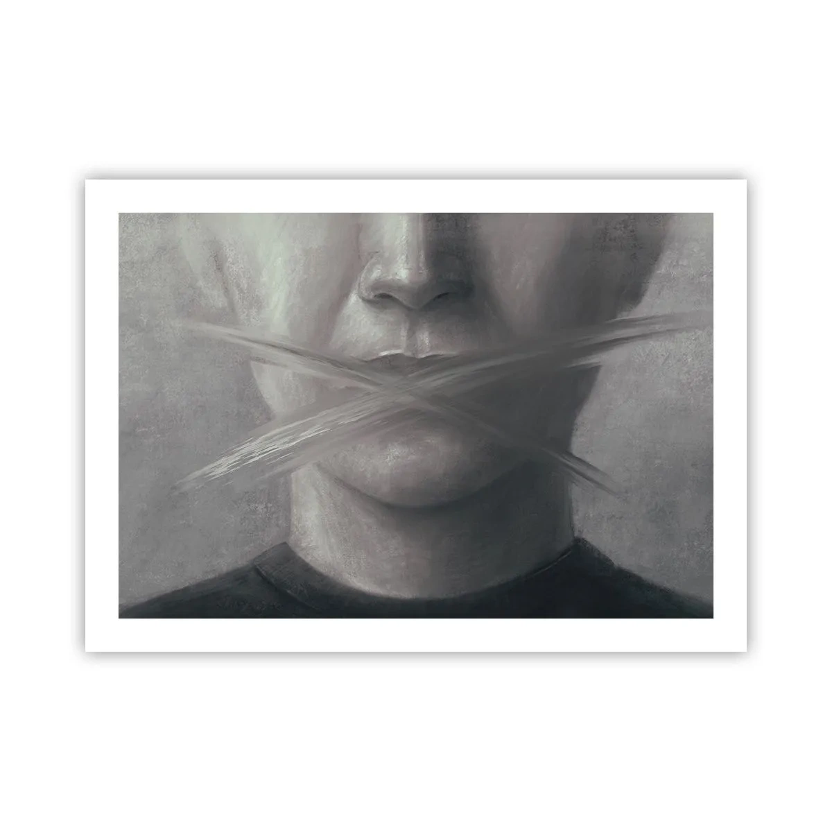 Affisch - Inte ett ord - 70x50 cm