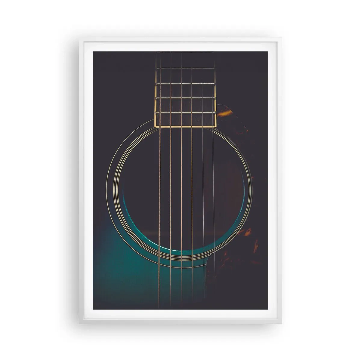 Affisch i vit ram - Ett ögonblick innan det ljuder - 70x100 cm