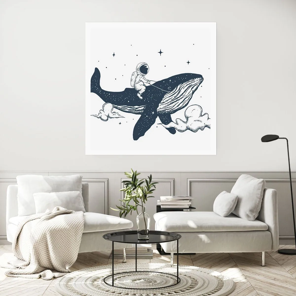 Affisch - Rymdäventyr - 50x50 cm