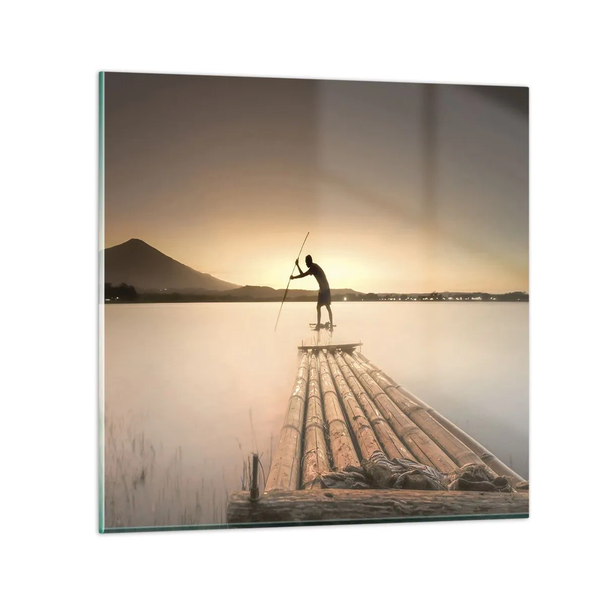 Glastavla - Bild på glas - Före avkoppling - 70x70 cm