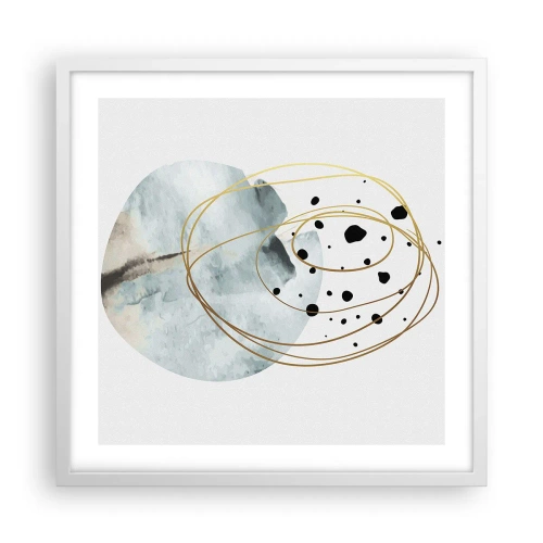 Affisch i vit ram - I rummets famn - 50x50 cm