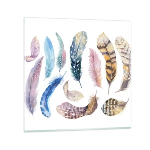 Glastavla - Bild på glas - Lätta, färgglada och färgrika - 30x30 cm