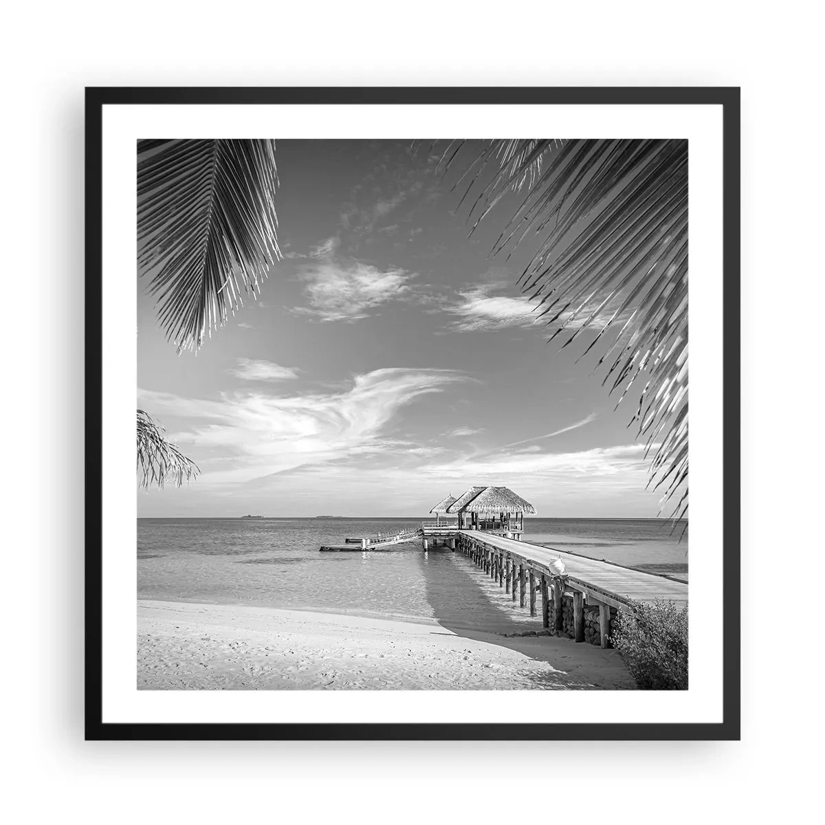 Affisch i svart ram - Minne eller dröm? - 60x60 cm