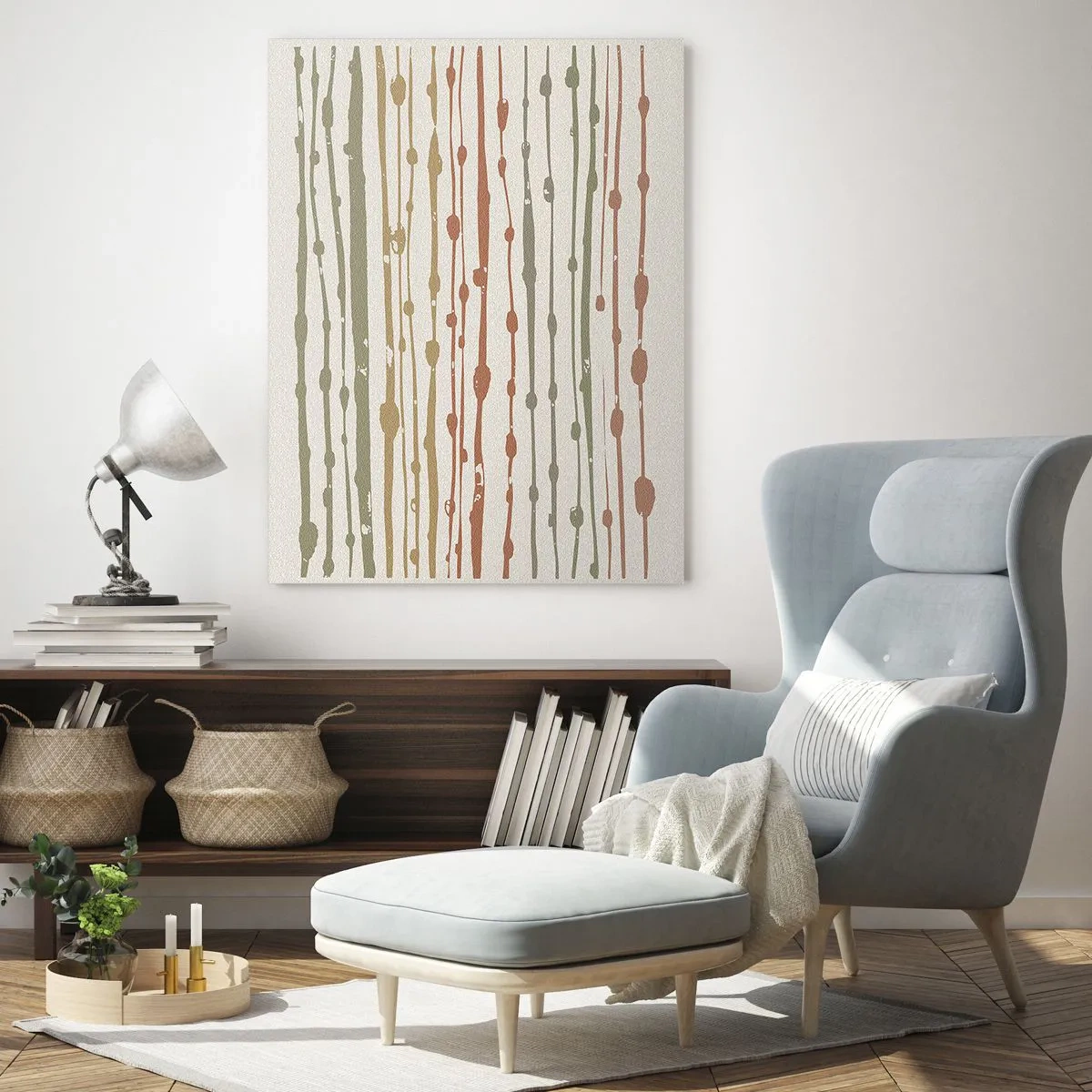 Glastavla - Bild på glas - Musikalisk färgnotation - 80x120 cm