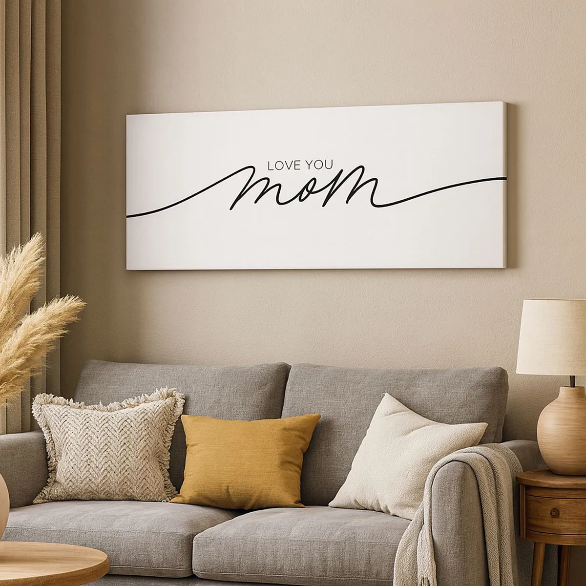 Canvastavla - Bild på duk - Jag är mycket rörd - 100x40 cm