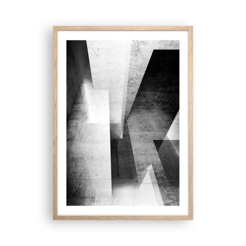 Affisch i ram av ljusek - Rummets struktur - 50x70 cm