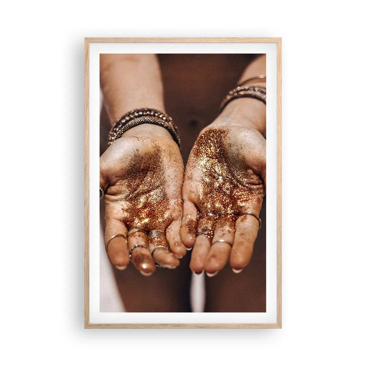 Affisch i ram av ljusek - Gåva för dig - 61x91 cm