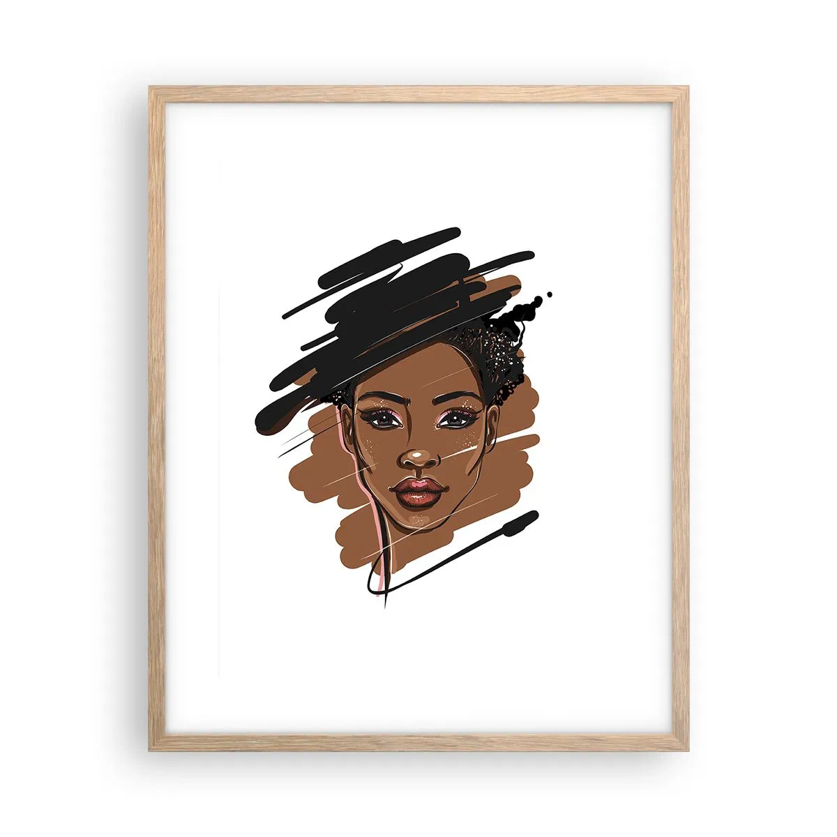 Affisch i ram av ljusek - Söt som choklad - 40x50 cm