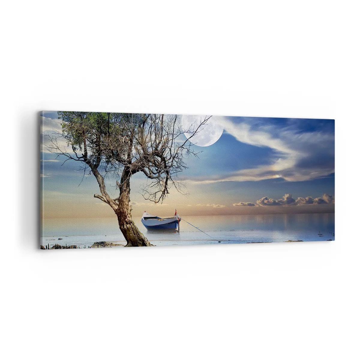 Canvastavla - Bild på duk - Är det slut eller början? - 100x40 cm